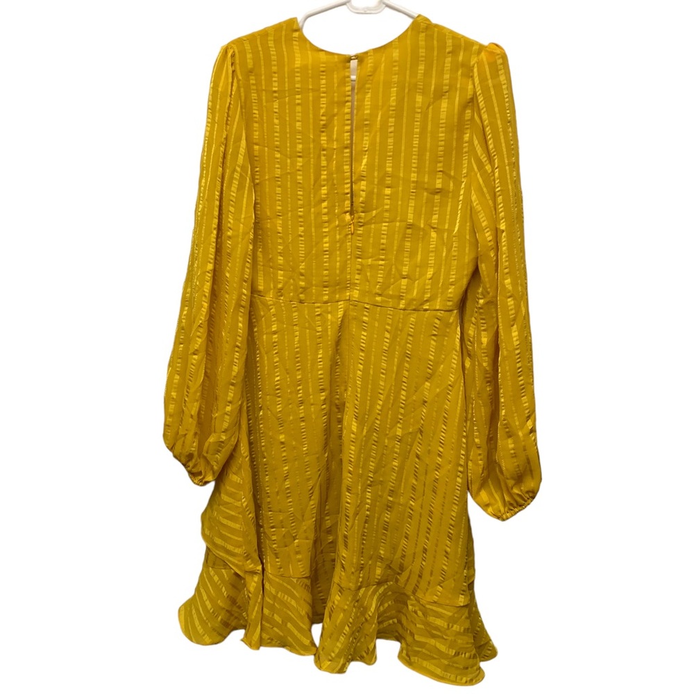 ASTR The Label Yellow Textured Ruffle Dress - Picture 11 of 12